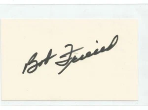 Bob Friend (d'19) Pittsburgh Pirates Autographed Index Card Yankees Mets - Picture 1 of 1
