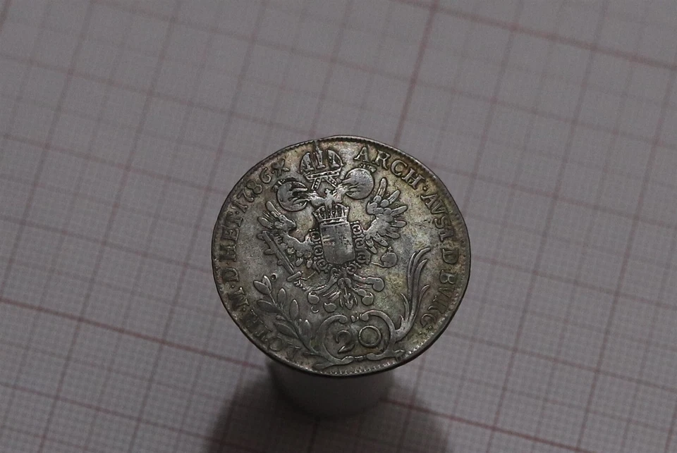🧭 🇦🇹 AUSTRIA 20 KREUZER 1786 A SILVER B77 #Z6070 - Image 1 of 2