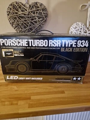 tamiya porsche turbo rsr 934 47362 black edition ta02sw rare collectors nib trf - Image 1 of 4