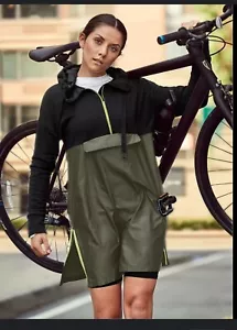 Athleta NWOT Radiant Hybrid Dress Forest Green Black Hoodie 1/4 Zip Women Small - Picture 1 of 16
