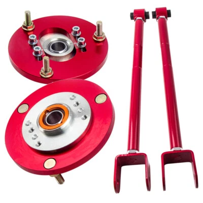 2x Rear Camber Control Arms + Front Camber Plate Pairs For BMW E36 1992-1998 - Image 1 of 4