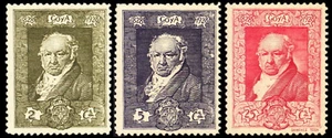 EBS Spain 1930 - Francisco Goya - Artist - Michel 464-466 - MNH** - Picture 1 of 1