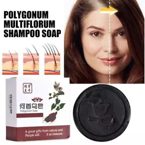 Natural Polygonum Soap Shampoo Essence Hair Darkening Shampoo Acarid |U.S - Picture 1 of 17