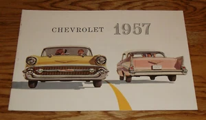 Original 1957 Chevrolet Full Line Deluxe Sales Brochure 57 Corvette Bel Air - Picture 1 of 3