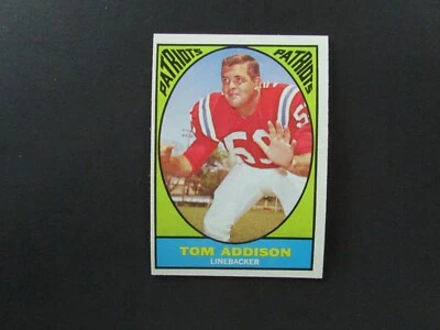 1967 Topps Football Set Break Card #5 Tom Addison - Image 1 of 4