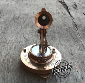 Vintage Antique Coating Telescope Alidade Ship's Compass Level Meter Handma - Picture 1 of 7