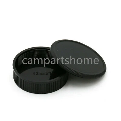 50PCS Camera Body Front Lens Cap & Rear Lens Cap for M42 42mm Screw mount Lens - Image 1 of 3