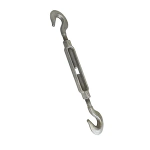 Gancho hebilla giratoria 1/4"" x 4"" polea galvanizada forja de gota gancho giratorio - Imagen 1 de 2