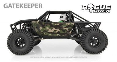 Element RC Gatekeeper Body Graphic Wrap Skin- Camo Green - Image 1 of 2