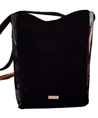 Bolso de Mano Carolina Herrera Good Girl Negro Terciopelo/Imitación Charol Foto 1 de 4