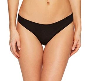 Skin Organic Cotton Thong Black Women's Size XS L56326 - Picture 1 of 3