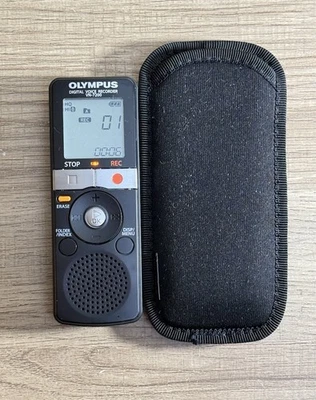 Olympus VN-7200 Digital Voice Recorder – Black – Tested – Works – w/ Case - Image 1 of 4