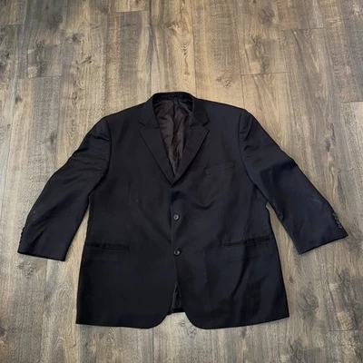 Abrigo Deportivo de Lana Pronto Uomo para Hombres 54R Negro Blazer Traje Chaqueta Trabajo Oficina Carrera Foto 1 de 4