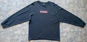 Vintage Cotton Deluxe Long Sleeve Shirt Men XL USA Made Black The Offspring Band - Foto 1 di 21