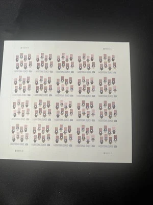 USA PANE SC# 5174 PEOPLE WEARING UNCLE SAM HATS 20c ADDITIONAL OZ - PL# B1111111 - Image 1 of 3