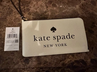 🌟Actualizado🌟Nuevo con etiquetas Cartera Muñequera Kate Spade New York Azul Rosa Crema Verde Azul Marino Foto 1 de 2
