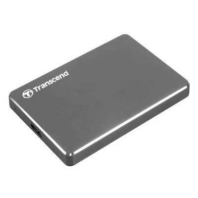Transcend StoreJet 25C3 2TB 2,5" USB 3.0 externe Festplatte grau-metallic - Bild 1 von 4