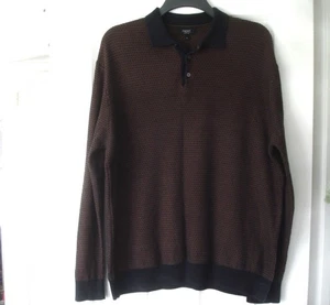 Super Brown/Navy Fine Knit Cotton Top by Next - XL - Picture 1 of 2