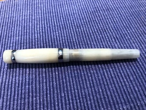 Pluma Estilográfica Stipula "I Castoni" Onice Edición Limitada Ancha Oro 18k Usada - Imagen 1 de 6