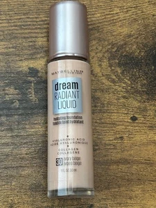 Maybelline Dream RADIANT LIQUID fondotinta idratante #30 avorio beige 1 oncia/30 ml - Foto 1 di 3