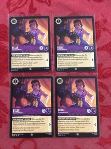 4x Disney Lorcana: Fabled - Belle - Untrained Mystic - 39/204 - NM/M x4 - Picture 1 of 7