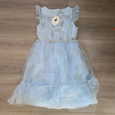 Disney x Janie And Jack Frozen Sparkle Tulle Dress Size  12 - Image 1 of 4