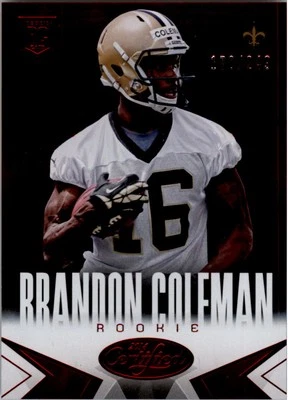 2014 Certified Red #105 Brandon Coleman /249 - FB - Image 1 of 2