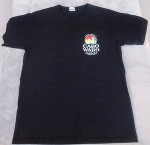 NEW! Cabo Wabo Cantina Logo Mexico Men's Black Size M Tee Shirt Sammy Hagar SEE! - Picture 1 of 12