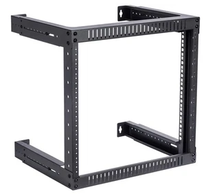 Kenuco 9U Adjustable Depth Wall Mount Open Frame Steel Network Equipment Rack... - Afbeelding 1 van 7