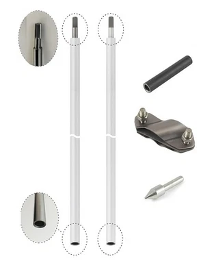 Tiefenerder Erder Erdung Staberder SET Ø16mm 3000mm 3m 3x1500 V4A Edelstahl - Bild 1 von 4