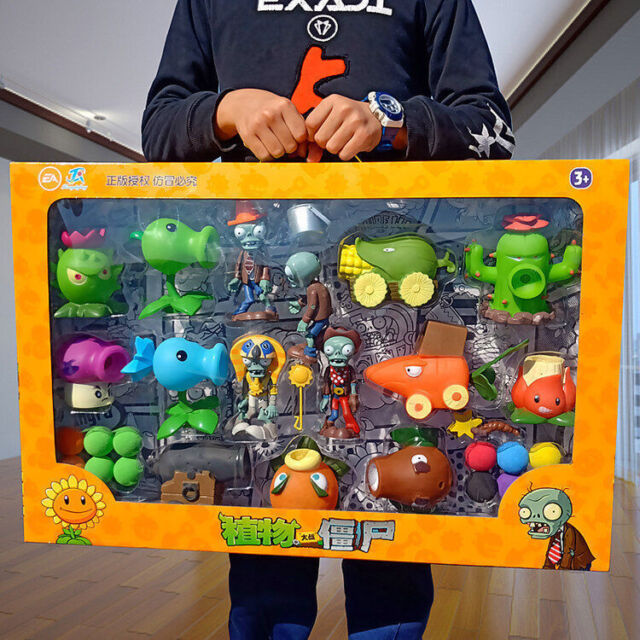 Kit Zumbis do Jogo Plants vs Zombies ( 3 personagens)