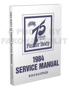 Manuale Body Shop Olds 1984 Supreme Calais Cutlass Toronado 88 98 Custom Cruiser - Foto 1 di 2