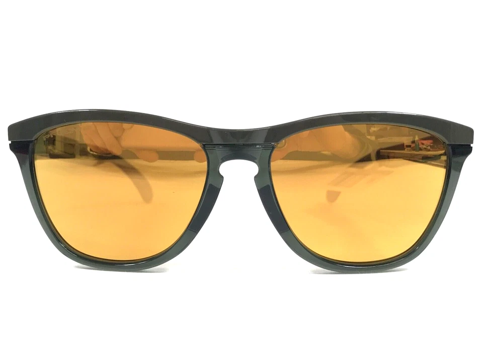 Gafas de sol Oakley Range Frogskins OO9284-0558 marco cepillo oscuro lentes Prizm 24k Foto 1 de 4