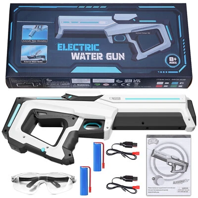 Pistola de agua eléctrica chorro blaster remojo verano piscina exterior juguete succión automática AU Foto 1 de 4