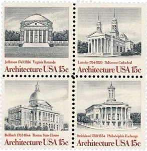 United States 15¢ American Architecture Postage Stamp #1779-82 x 100 singles - Picture 1 of 1