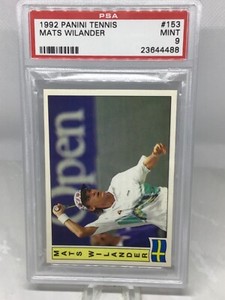 1992 Panini Top Tennis #153 Mats Wilander PSA 9 (Top Pop, Pop 1