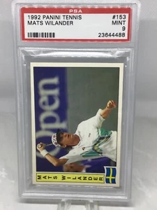 1992 Panini Top Tennis #153 Mats Wilander PSA 9 (Top Pop, Pop 1 - Bild 1 von 2