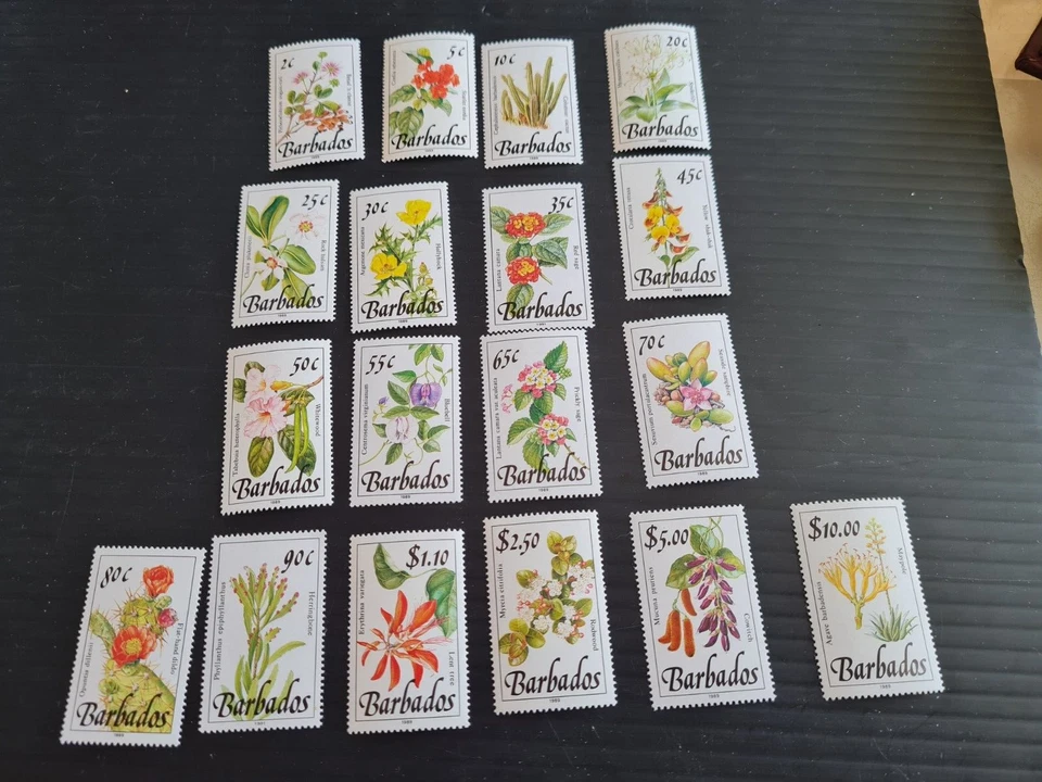 BARBADOS 1989 SG 890-905 PLANTAS SILVESTRES MNH Foto 1 de 1