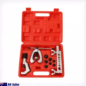 7 Die Tube Pipe Double Flaring Kit 1/4-5/8" Plumbing Deburrer Brake AIR Plumber - Picture 1 of 4