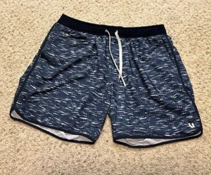 Vuori Men's Banks 6.5" Inseam Shorts Geometric Print Size M/ L See Measure EUC - Picture 1 of 7