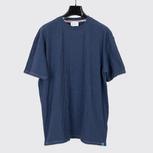 Scotch & Soda T-Shirt XL Men Royal Blue Cotton Blend Jacquard - Picture 1 of 4