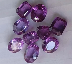 Lote de piedras preciosas corte mezcla zafiro bicolor natural impecable 100 quilates 9-13 piezas - Imagen 1 de 12