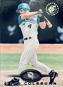 Brand New: Vintage 1995 topps Greg Colbrunn Florida Marlins Trading Card