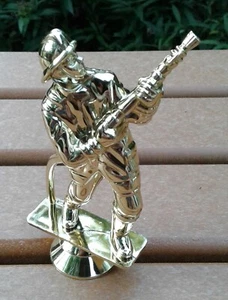 Fireman Firefighter Trophy Topper Service Award Recognition Retirement Cake  - Picture 1 of 2