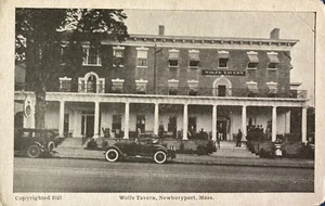 Newburyport MA “Wolfe Tavern” RPPC con derechos de autor 1925 - Imagen 1 de 2