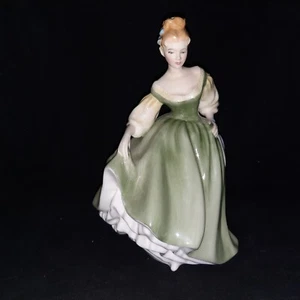 1962 Royal Doulton Fair Lady Figurine HN 2193 Bone China HP 8 Tall Green Dress - Picture 1 of 7
