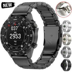 Luxury Titanium Metal Watchband Strap for Garmin Fenix 8 E 7X 6 6x Pro 5 5x Plus - Picture 1 of 28
