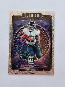 2021 Panini Donruss Optic Derrick Henry MYTHICAL CASE HIT # M-10 SSP Titans