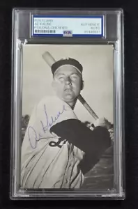 AL KALINE Signed Real Photo Postcard-HALL OF FAME-DETROIT TIGERS-PSA - Picture 1 of 4