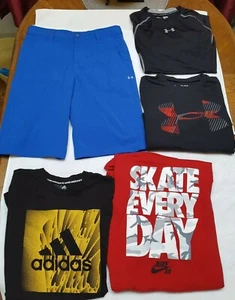 Under Armour Adidas Nike Golf Shorts/Shirts Boys Youth Size M/L /Ex Large - Picture 1 of 12